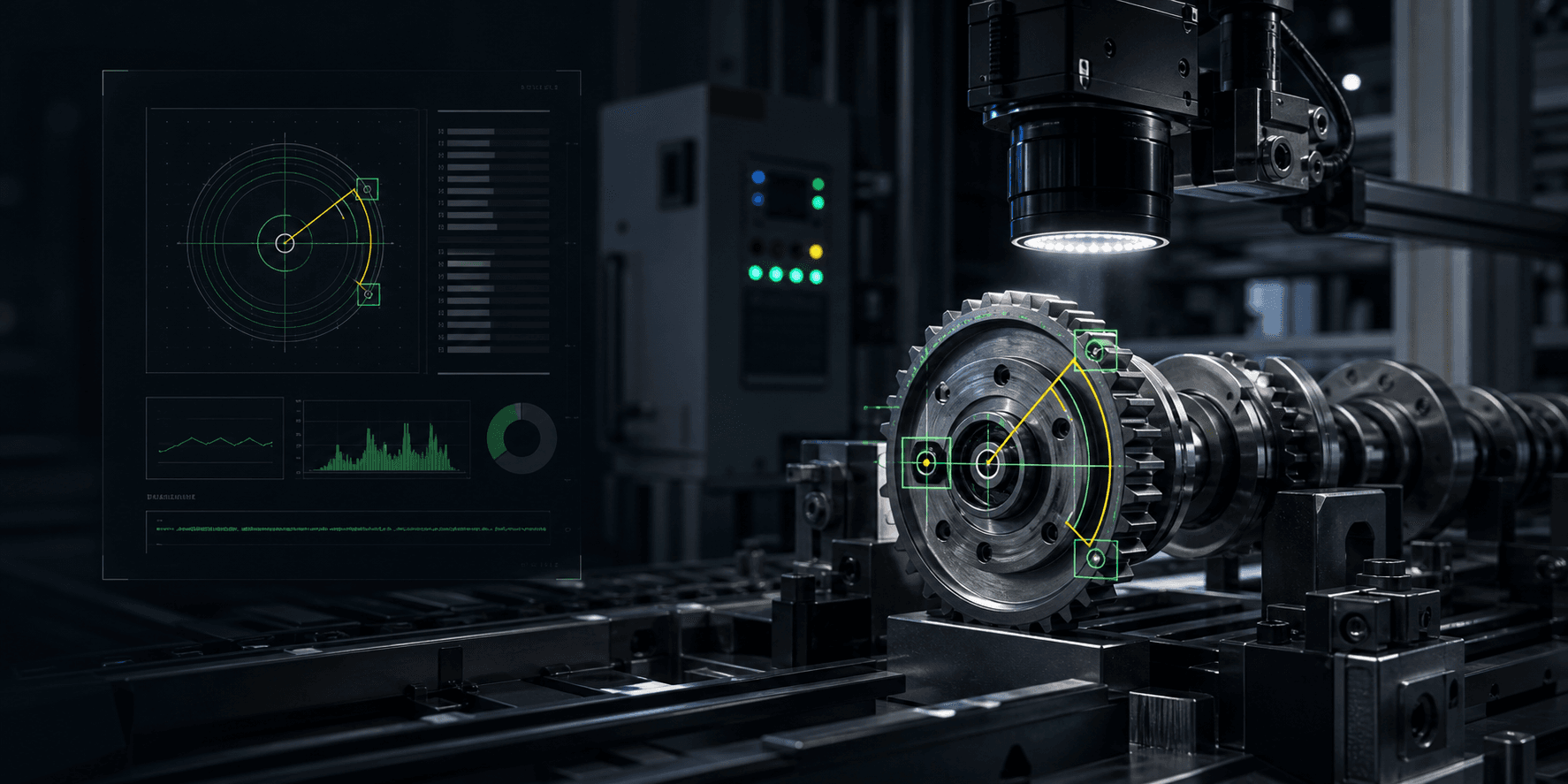 AI-powered camshaft machine vision inspection